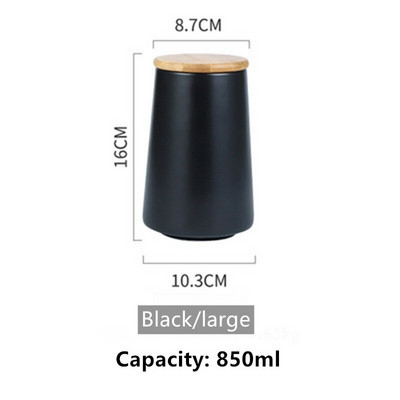 Nordic Multigrain Storage Ceramic Tank Tea Caddy Керамичен херметичен буркан Кухненски резервоар за съхранение Кафе Резервоар за захар Резервоар за съхранение на храна