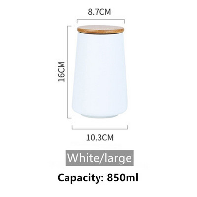 Nordic Multigrain Storage Ceramic Tank Tea Caddy Керамичен херметичен буркан Кухненски резервоар за съхранение Кафе Резервоар за захар Резервоар за съхранение на храна