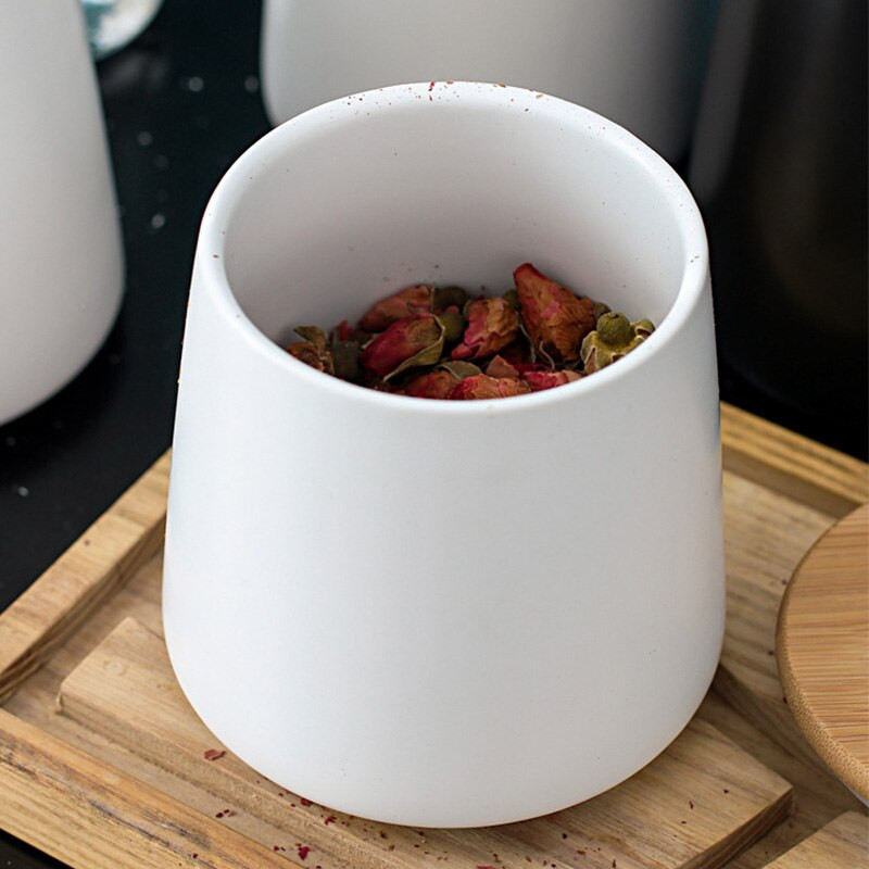 Nordic Multigrain Storage Ceramic Tank Tea Caddy Керамичен херметичен буркан Кухненски резервоар за съхранение Кафе Резервоар за захар Резервоар за съхранение на храна