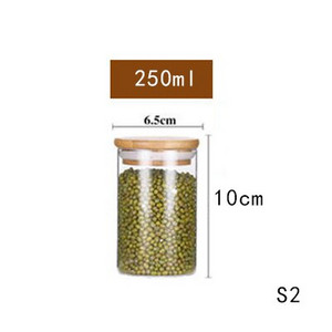 Sklenená priehľadná nádoba Mason Candy Jar na korenie Sklenené poháre s viečkami Pohár na sušienky Kuchynské poháre a viečka Malá veľkosť Veľkoobchod