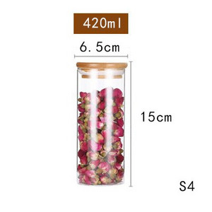 Sklenená priehľadná nádoba Mason Candy Jar na korenie Sklenené poháre s viečkami Pohár na sušienky Kuchynské poháre a viečka Malá veľkosť Veľkoobchod