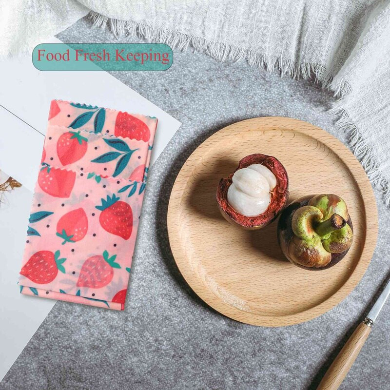 1 set de pânză reutilizabilă cu ceară de albine, înveliș pentru alimente proaspete, capac pentru pungă, petrecere în junglă, înveliș cu ceară de albine pentru brânză de tip sandwich