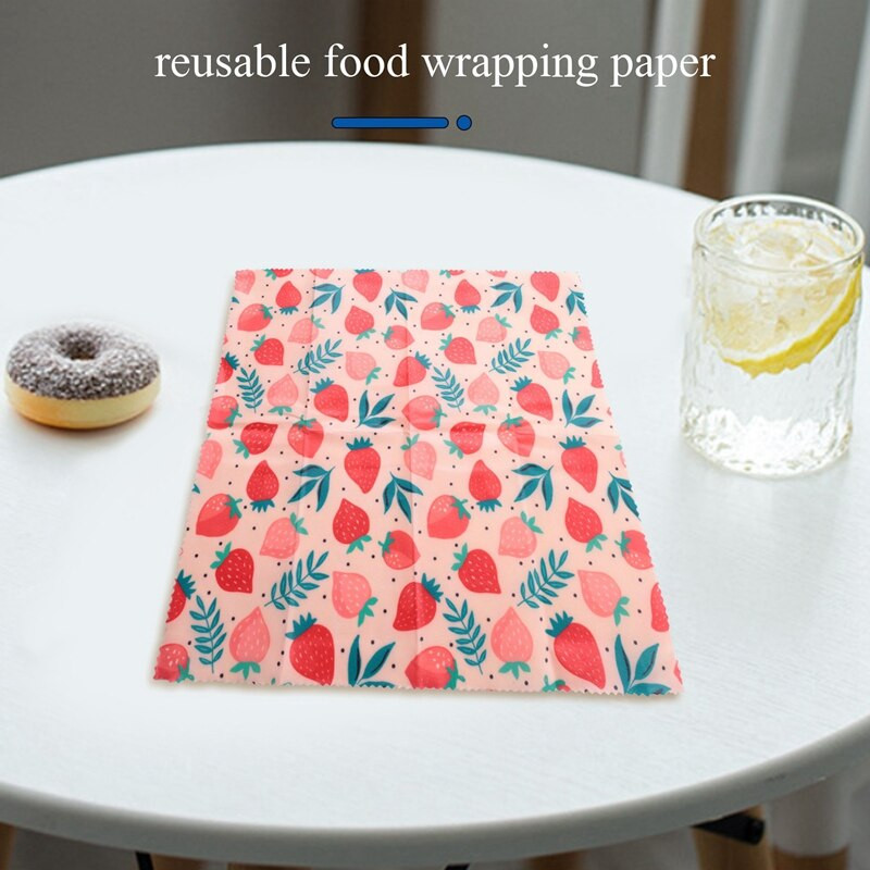 1 set de pânză reutilizabilă cu ceară de albine, înveliș pentru alimente proaspete, capac pentru pungă, petrecere în junglă, înveliș cu ceară de albine pentru brânză de tip sandwich