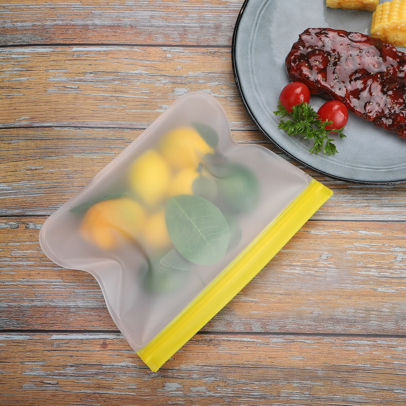 10 / 12 vnt PEVA maisto silikono maišelis Daugkartinis šaldiklio stovimas maišelis Silikoninis laikymo maišelis nepralaidus viršutinis virtuvės organizatorius be BPA