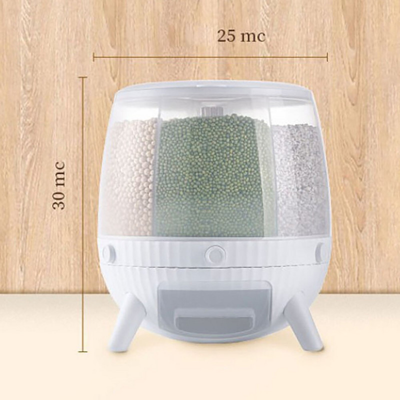 Recipient de bucătărie, găleată pentru orez, rezistentă la insecte, rezistentă la umiditate, cutie etanșă pentru cereale, recipient pentru cereale.