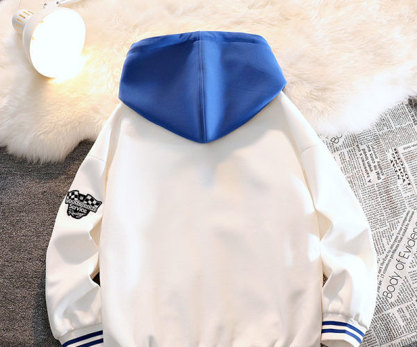 Muška baseball jakna s kapuljačom i izvezenim natpisom