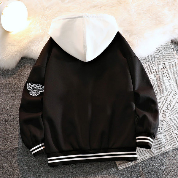 Muška baseball jakna s kapuljačom i izvezenim natpisom