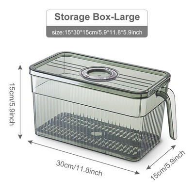 2 vnt. šaldytuvo tvarkyklės stalčiaus virtuvės laikymo dėžutė vaisių kiaušinių šaldytuvo laikymo talpyklos sandėliuko šaldiklio virtuvės reikmenims