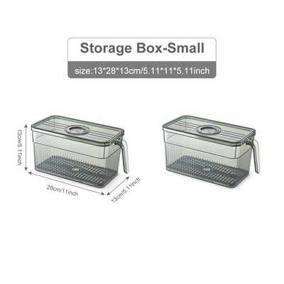 2 vnt. šaldytuvo tvarkyklės stalčiaus virtuvės laikymo dėžutė vaisių kiaušinių šaldytuvo laikymo talpyklos sandėliuko šaldiklio virtuvės reikmenims