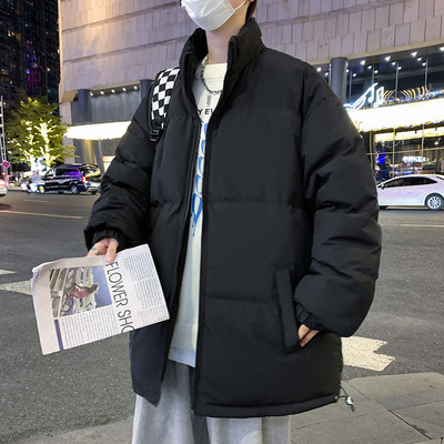 Muška zimska jakna sa rubovima na džepovima