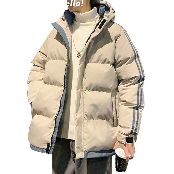 Muška zimska jakna sa rubovima na džepovima