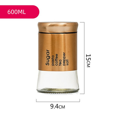 Stakleni spremnik za pohranu Zrna kave Zatvorena staklenka Posude za pohranu hrane Čaj Grickalice Zatvorena kutija Organizator za žitarice Kuhinjske vakuumske staklenke