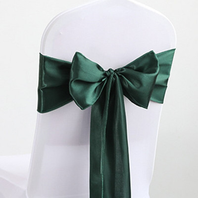 25 vnt rožinio aukso satino kėdžių lankeliai Vestuvių kėdės juostelė drugelių kaklaraiščiai vakarėlio renginiui viešbučio banketų dekoravimui