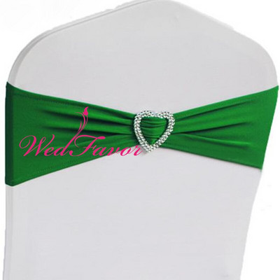 10 vnt. 50 vnt. Lycra tamprios kėdės juostos lankelis su širdine sagtimi elastinga elastano vestuvinė kėdės juosta.