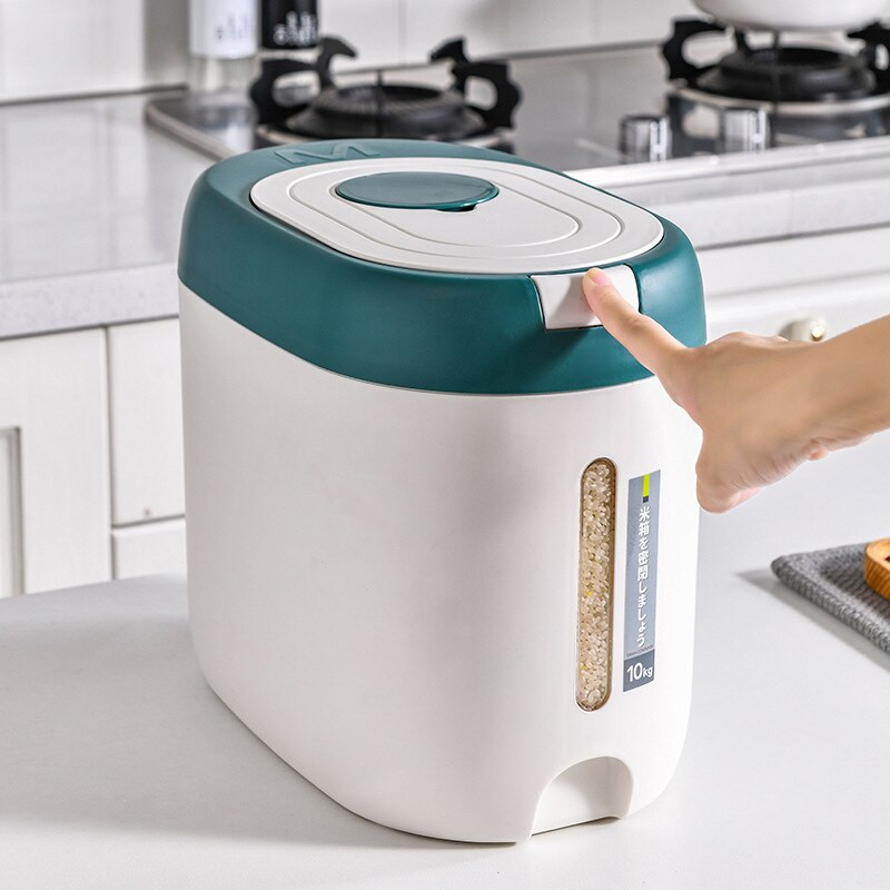 5/10KG meracie domáce uzavreté vedro na ryžu, kuchynské vedro odolné voči hmyzu, vlhkosť odolné, zásobník na obilniny, organizér na krmivo pre domáce zvieratá, nádoba na nádobu