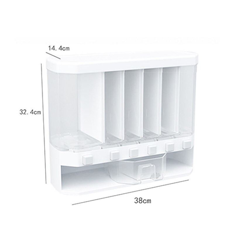 Kutija za skladištenje klasifikacije zrna Zidni neovisni spremnik za rižu Plastični automatski cilindar za klasifikaciju riže