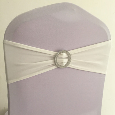 10kom 50kom rastezljiva traka za stolicu od spandex likre s okruglom kopčom Elastična leptir mašna za vjenčanu stolicu