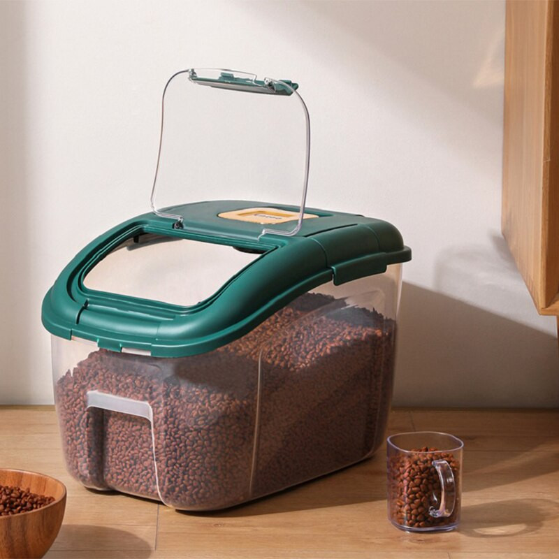 10KG кутия за съхранение на зърно Устойчив на влага зърнен контейнер за кафе на зърна Кофа за ориз Кухненски органайзер за брашно Кухненски органайзер