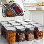 6 buc. 12 buc. containere de bucatarie cutie de condimente organizator borcane de depozitare pentru cereale borcane pentru borcane de plastic transparent in vrac cu capac