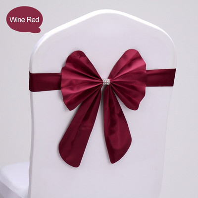 Dekoracija za ceremoniju vjenčanja 10 komada Crveno Plava Već Leptir Kravata Hotelska Banketna Stolica Traka za Konferenciju Događaj Rođendanska zabava