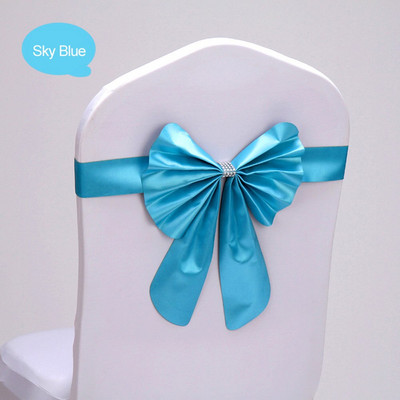 Dekoracija za ceremoniju vjenčanja 10 komada Crveno Plava Već Leptir Kravata Hotelska Banketna Stolica Traka za Konferenciju Događaj Rođendanska zabava