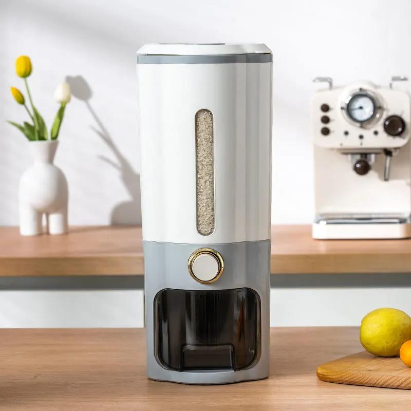 Kuhinjski spremnik od 11 kg, zatvorena kutija za pohranu rižinih zrna u nano bačvi otpornoj na vlagu, kutija za pohranu hrane, tip pritiska jednim ključem