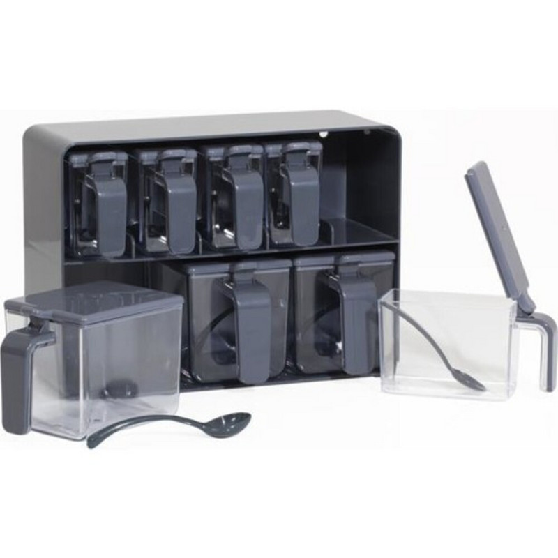 Set elegant de depozitare a alimentelor, condimente, cereale, ceai, zahăr, organizator, 200 ml, 600 ml, organizator de bucătărie, recipiente pentru depozitarea alimentelor, accesoriu de bucătărie