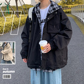 Jachetă bărbați cu glugă de primăvară-toamnă