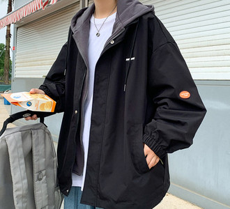 Jachetă bărbați cu glugă de primăvară-toamnă