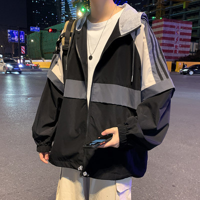 Jachetă casual bărbătească cu pasătură