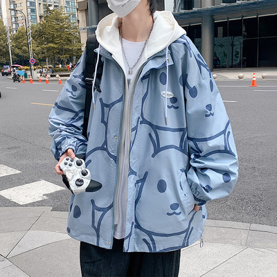 Jachetă casual bărbătească cu pasătură