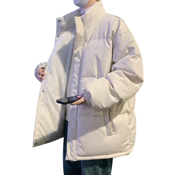 Cardigan cald de iarnă cu guler înalt de culoare solidă