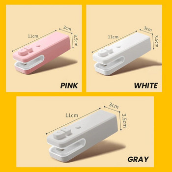 Φορητό Mini Bag Sealer 2 in 1 Heat Sealing Machine with Cutter Magnetic USB Rechargeable Heat Sealers for Plastic Bag