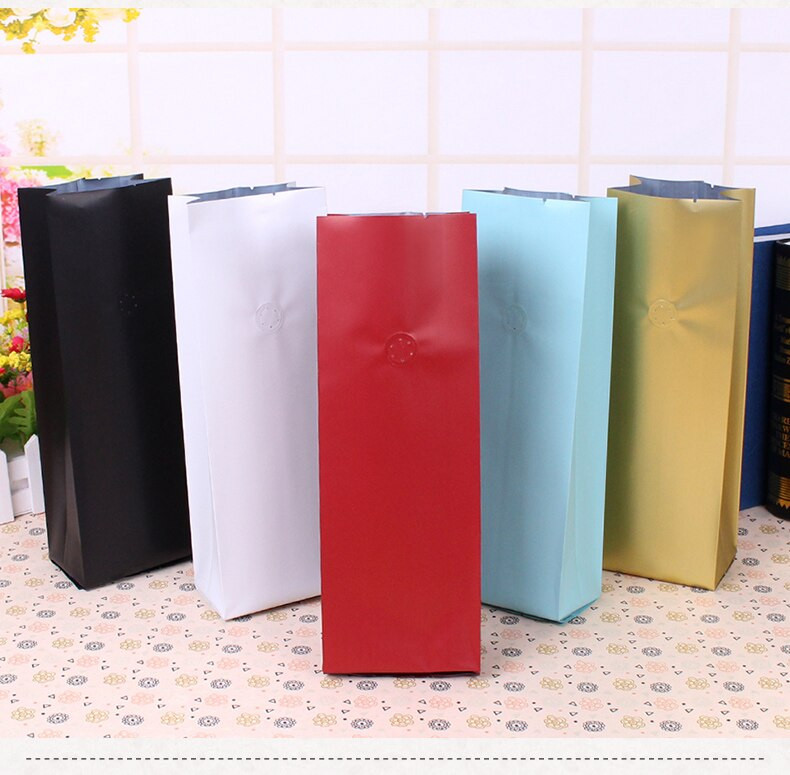 Organo aliuminio folija Savaime laikantis maišelis Kavos pupelės Riešutai Arbata Kavos milteliai Pakavimo maišelis su oro vožtuvu uždarytu maisto laikymo maišeliu