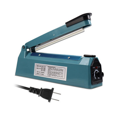 KKmoon 8-inch Impulse Sealer Aparat manual de sigilare termica PE/PP Sigilator de pungi pentru acasa, restaurant, ambalare alimente, unelte de bucatarie