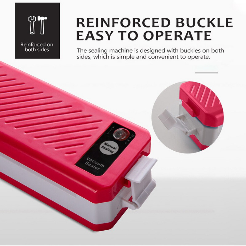Mașină de etanșat în vid Mașină de ambalat în vid de uz casnic Mașină mică de etanșare în vid pentru conservarea alimentelor automată