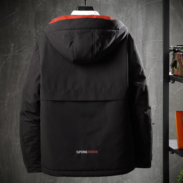 Geaca de barbati model nou cu gluga si buzunare - potrivita pentru iarna