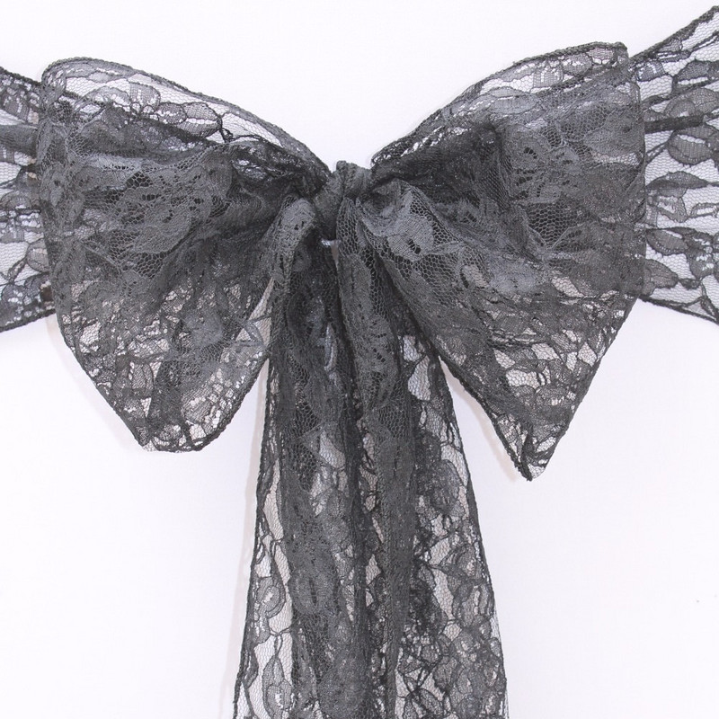 10 komada bijelih pojaseva za stolice Moderna čipkasta leptir traka za stolice za svadbene stolove Dekoracija za stolove Potrepštine za bankete 18x275 cm