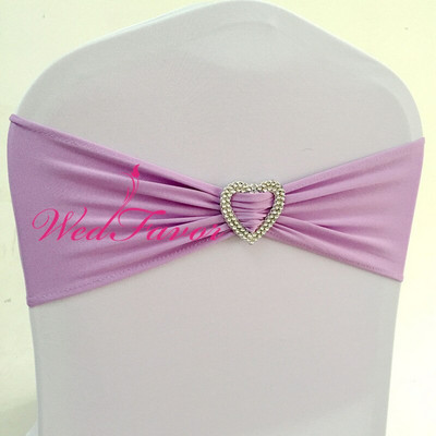 10 vnt. 50 vnt. Lycra Stretch Vestuvių kėdės lankas, elastinga spandex kėdės juosta su širdelės sagtimi, skirta viešbučio renginio vakarėliui papuošti