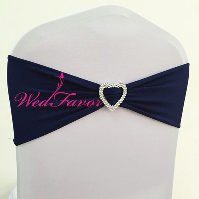 10 vnt. 50 vnt. Lycra Stretch Vestuvių kėdės lankas, elastinga spandex kėdės juosta su širdelės sagtimi, skirta viešbučio renginio vakarėliui papuošti