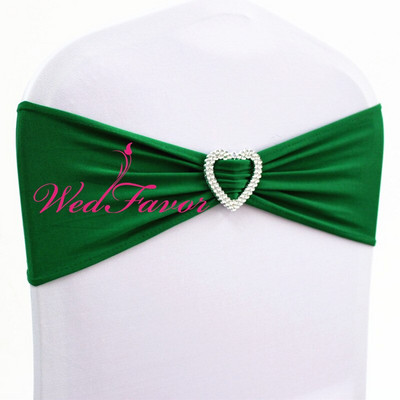 10 vnt. 50 vnt. Lycra Stretch Vestuvių kėdės lankas, elastinga spandex kėdės juosta su širdelės sagtimi, skirta viešbučio renginio vakarėliui papuošti