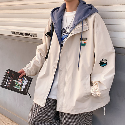 Uska muška jakna s kapuljačom - široki model