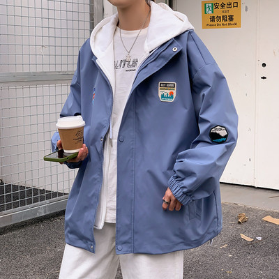 Uska muška jakna s kapuljačom - široki model