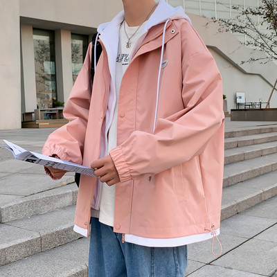 Uska muška jakna s kapuljačom - široki model