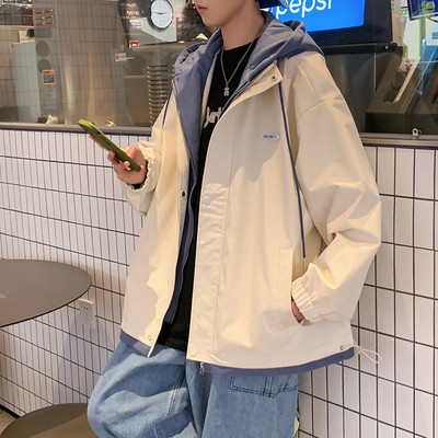 Uska muška jakna s kapuljačom - široki model