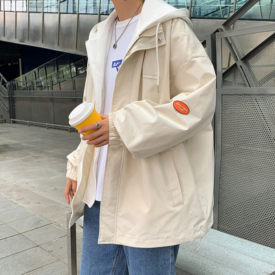 Uska muška jakna s kapuljačom - široki model