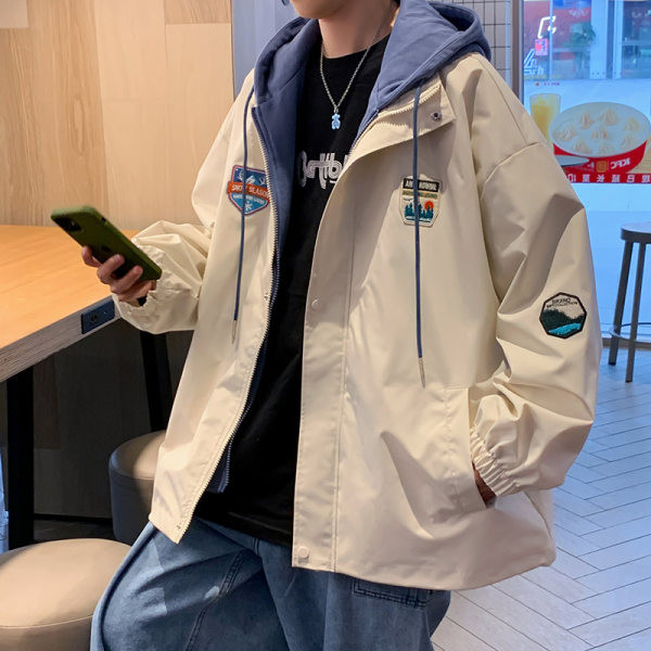 Uska muška jakna s kapuljačom - široki model