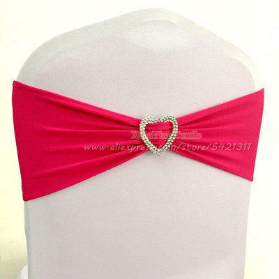 10kom 50kom Elastične mašne za stolice od elastana Lycra Trake za stolice za vjenčanje Vezice za vezivanje s kopčom u obliku srca za dekoraciju događaja za hotelske zabave