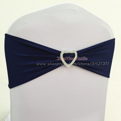 10kom 50kom Elastične mašne za stolice od elastana Lycra Trake za stolice za vjenčanje Vezice za vezivanje s kopčom u obliku srca za dekoraciju događaja za hotelske zabave