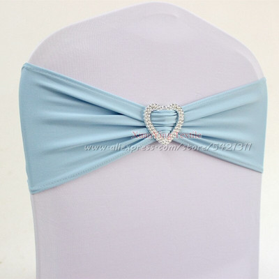 10kom 50kom Elastične mašne za stolice od elastana Lycra Trake za stolice za vjenčanje Vezice za vezivanje s kopčom u obliku srca za dekoraciju događaja za hotelske zabave